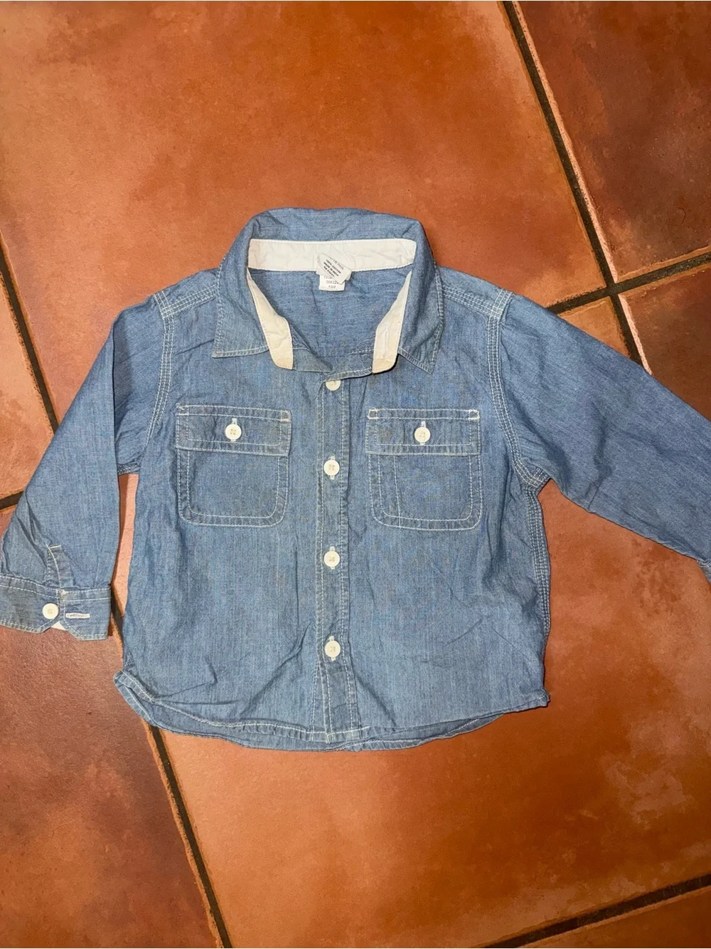 GAP Light Blue Chambray Button-Down Shirt